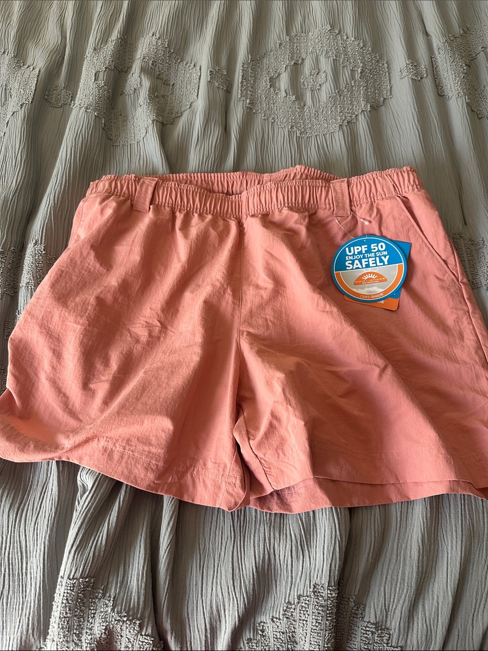 Women's UPF 50 Coral Elastic Waist Shorts